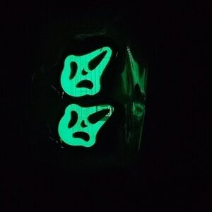 Ghost Pattern Dangle Earrings Acrylic luminous Jewelry nwot